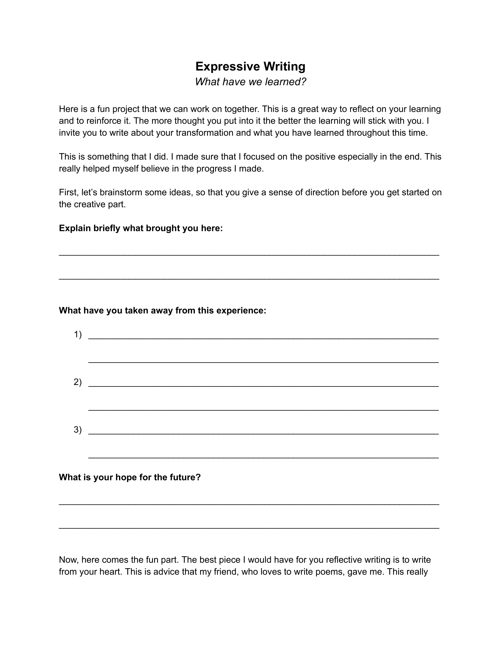 2025 Free Mental Health Worksheets